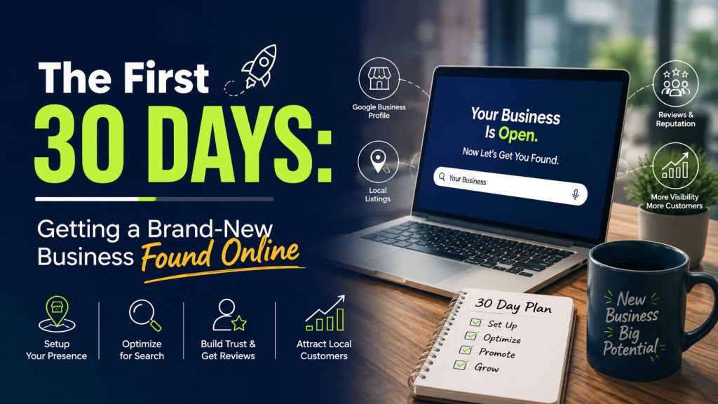 The First 30 Days: Getting a Brand-New Business Found Online
